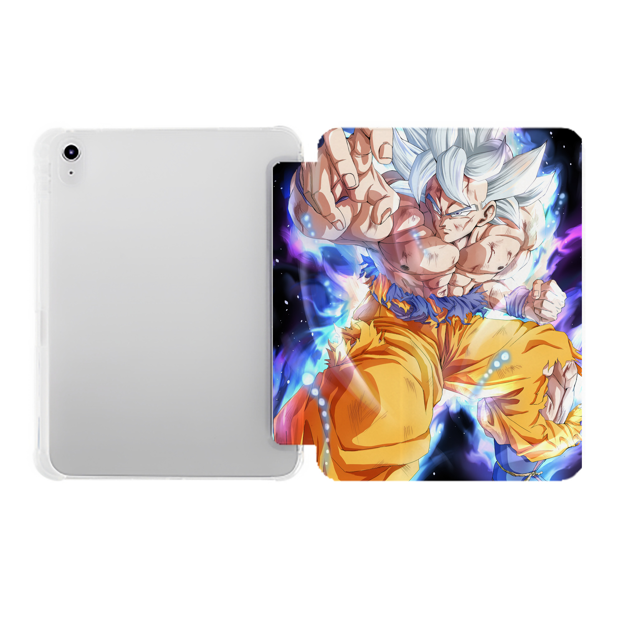 （画像用） ドラゴンボール DRAGON BALL IPad ケース ペン収納付き 三つ折りスタンド PUレザー×シリコン 対応機種9.5/10.5/10.9インチ